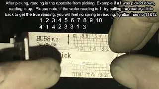 LISHI HU58 IGNITION PICKED AND DECODED W/INSTACODE
