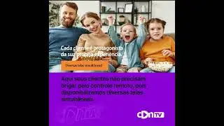 Aqui seus clientes não precisam brigar pelo controle remoto!