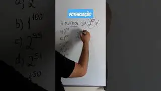 POTENCIAÇÃO - "Qual é a metade?" #enem #matemática #educação