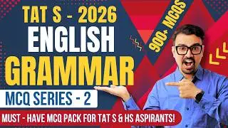 Don't Make These COMMON Grammar Mistakes | TAT S English Error Spotting Series | MCQs Series 2