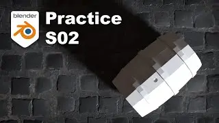 Blender 101 - Practice Session 2: Low Poly Barrel