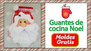 🧤#Guantes de #cocina #Noel - #Tutorial #Navideño🎄