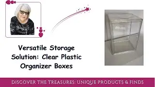 Handbag, collectibles, or toy, clear display storage boxes with magnetic door