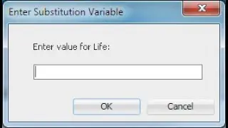 Substitution Variables In Oracle SQL