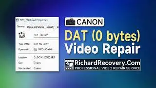 How to repair 0 kb DAT file recorded by Canon camera, the best way to recover broken video file