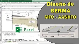 Diseño de Berma - Tramo paralelo a la calzada. Según MTC - AASHTO