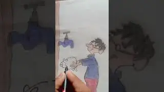 Save water #shorts #drawing #art