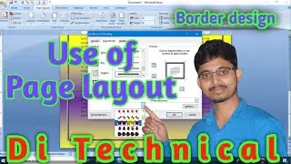 Use of Page layout | Ms Word | Page color | Diamond infotech |