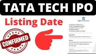 Tata Technologies ipo listing date | tata technologies ipo allotment | tata ipo allotment news | ipo