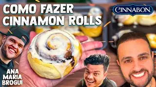 Receita de CINNAMON ROLLS do Cinnabon que o Edukof e o Portuga amam!
