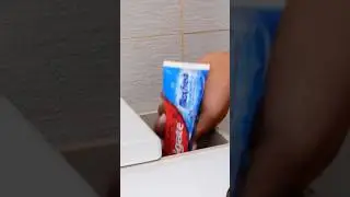 The worst way of using toothpaste
