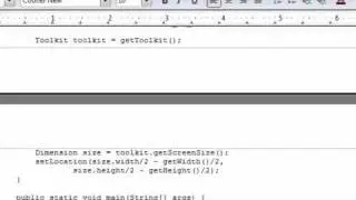 Java Programming 24 Center a JFrame