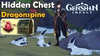 Genshin Impact Hidden Precious Chest - Dragonspine - Hidden Crimson Agate