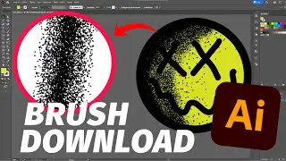 tutorial pontilhismo no illustrator (baixe o brush e use)