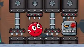 Несносный красный шарик 6, уровни 46-54. Red ball 6. Прохождение red ball 6. Игра red ball boss