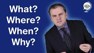 Question Words; What, where, when and why 