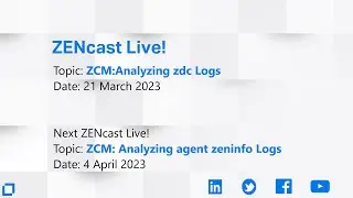 ZENcast Live! ZDC Analysis
