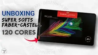 Unboxing Lápis de Cor Super Softs da Faber Castell de 120 Cores