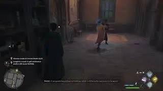Peeves bullying a student. Hogwarts legacy