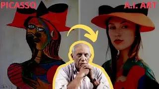 Pablo Picasso v.s AI generation. Artificial Intelligence