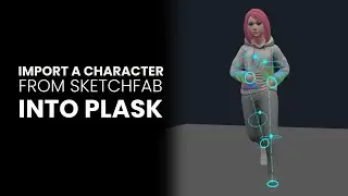 How to import a character from Sketchfab into Plask