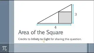 Determine the Area of the Square