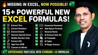 Excel AI Formula: Extract Text, Numbers, Emails & Analyze Data Instantly