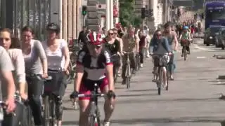 Cycling in Copenhagen (Denmark)