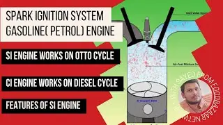 How SI Engine Works on Otto Cycle | CI engine working | Difference between SI and CI Engine