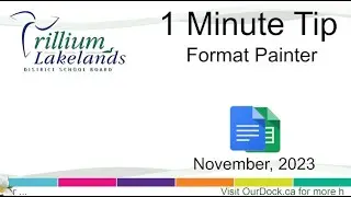 1 MinTip - Format Painter