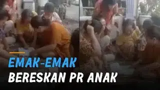 Viral Emak Emak Kerja Kelompok Bereskan PR Sekolah Anak - Liputan6.com