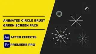 Circles Burst Animations Green Screen