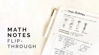algebra 2 notebook flip through 🍑 math notes inspiration