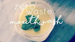 Homemade Mint Coconut Oil Mouthwash // Zero Waste