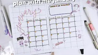 plan with me january 2024 | bullet journal indonesia
