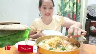 nagluto ako ng Korean Noodles para sa hapunan namin