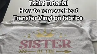 Easy hack to remove HTV on a tshirt