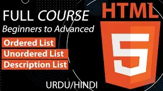 Types of lists in HTML 5 Tutorial | Ordered List vs Unordered List vs Description List