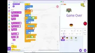 How to design  fruits collector in scratch? (level 1 PC Version)