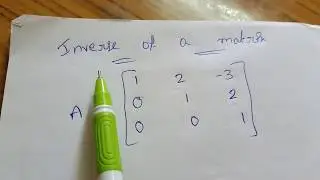 Inverse of a matrix, mains shortcuts, eamcet, inverse of a matrix shortcuts