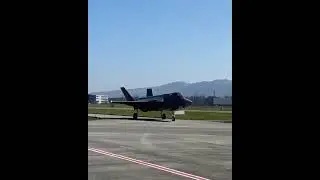 Emmen Military Air Base Lockheed Martin F-35 Fighter Aircraft #shorts