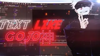 text like @GOJO After effects tutorial