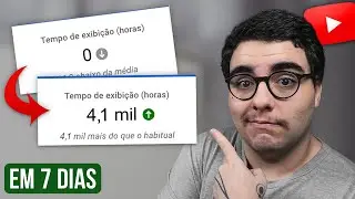 Como obter 4.000 horas de exibição no YouTube em 7 dias? (2023)
