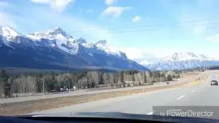 Sceneries at Highway 1 to Banff