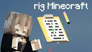 Minecraft rig prisma 3D Pencil/clipboard  