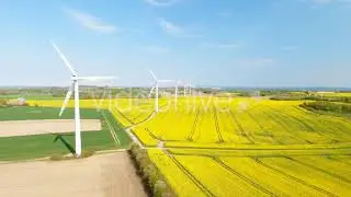 Wind Turbines At A Windmill Farm | Stock Footage - Envato elements