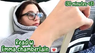 Pov: you're reading with emma chamberlain