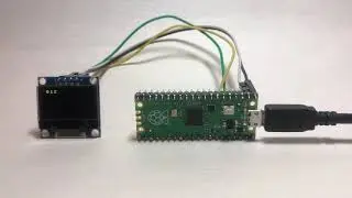 Raspberry Pi Pico：SSD1306 TFT LCD顯示線條及文字捲動