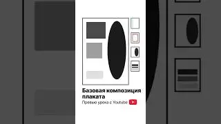 Базовая композиция плаката. Выжимка урока для графических дизайнеров #графическийдизайн #композиция