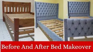 DIY Old Bed Transformation On A Budget Idea